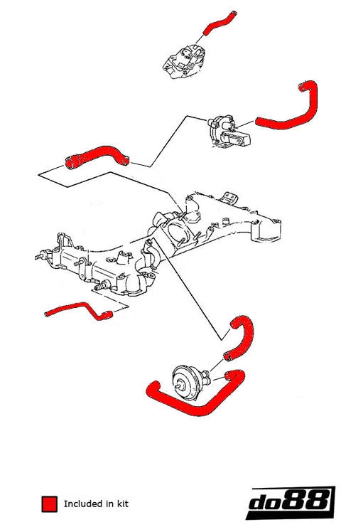 do88 Turbo K Jetronic Hoses - Porsche 964