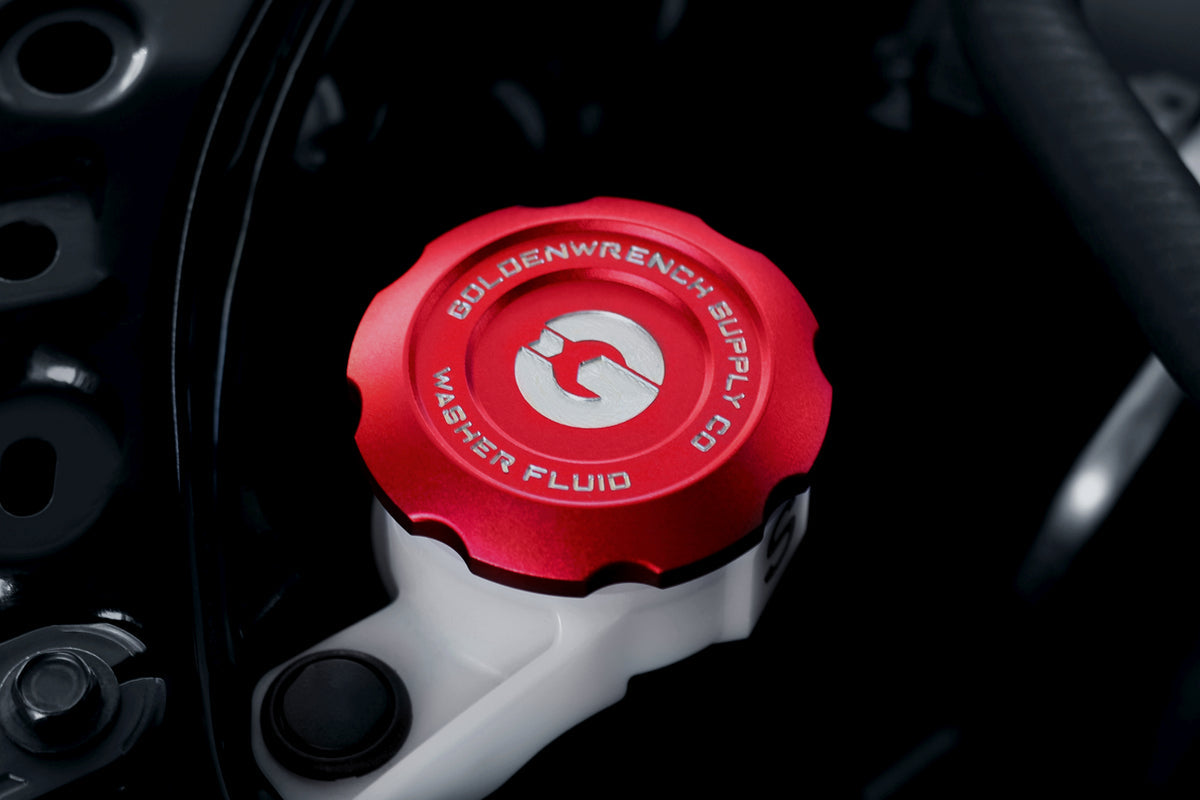 Toyota GR Corolla E210 GoldenWrench Edition Red washer fluid cap