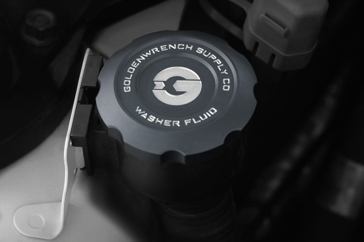 BMW E9X GoldenWrench Anthracite Grey washer fluid cap