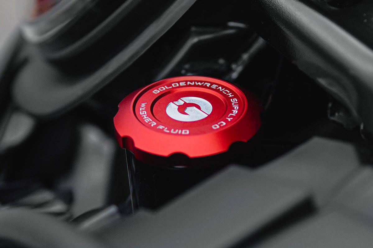 MINI F5X GoldenWrench Edition Red washer fluid cap