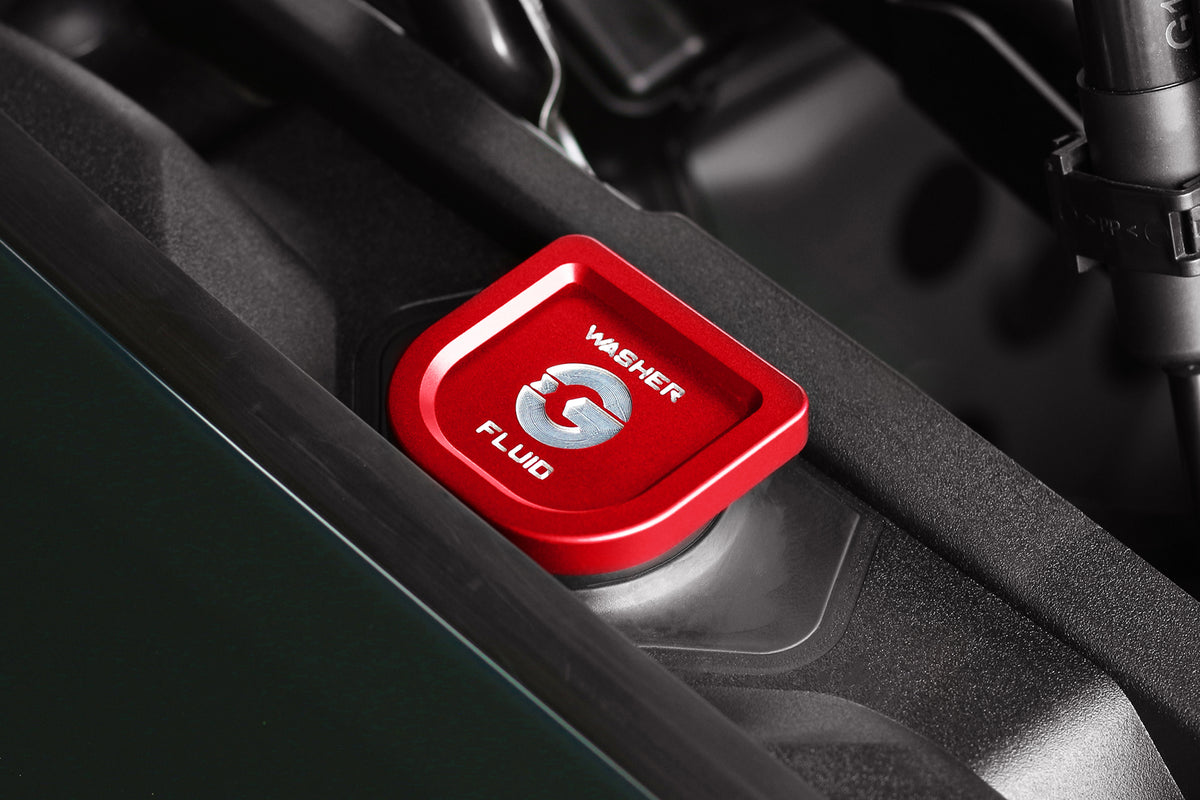 BMW F90 G90 G99 M5 GoldenWrench Edition Red washer fluid cap