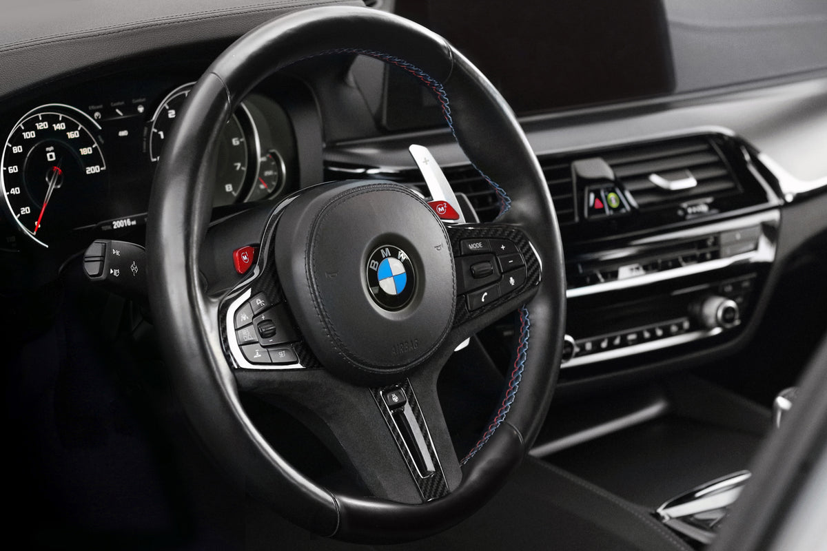 BMW G Chassis GoldenWrench BLACKLINE billet paddle shifter set