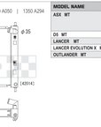 Koyorad KL032037R Performance Radiator - Mitsubishi ASX Lancer Evo X Outlander MT dimensions diagram
