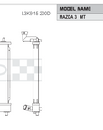 Koyorad KV062779 spec sheet — Mazda 6 / Mazda 3 MT L3K9 15 200D