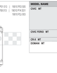 Koyorad KH080292U06 spec sheet — Honda Civic EG EK CR-X Domani MT fitment and dimensions