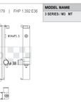 Koyorad KH422674 radiator spec sheet — BMW 3 Series / M3 E36 E30