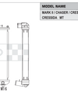 Koyorad Performance Radiator - Toyota Mark II / Chaser / Cresta / Cressida JZX100 1JZ-GTE MT 1996+