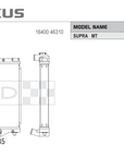 Koyorad Performance Radiator - Toyota Supra JZA80 2JZ-GTE MT 1993-1996