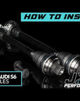 JXB Performance - Upgraded Rear Axles - Audi C7 A6/S6/RS6/A7/S7/RS7 & D4 A8/S8 with Sport Differential