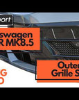 VW Golf R Mk8.5 - Front Outer Grille Set by ZUNSPORT