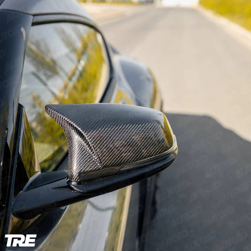 BMW 1 SERIES F40, 2 SERIES F44 &amp; TOYOTA SUPRA PRE-PREG CARBON FIBRE M STYLE MIRROR COVERS BY TRE (2019+) TRE