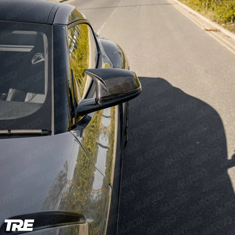 BMW 1 SERIES F40, 2 SERIES F44 &amp; TOYOTA SUPRA PRE-PREG CARBON FIBRE M STYLE MIRROR COVERS BY TRE (2019+) TRE