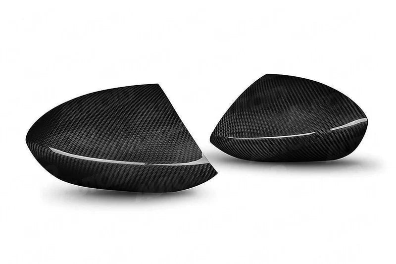 BMW 1M E82 &amp; M3 E90 E92 PRE-PREG CARBON FIBRE WING MIRROR COVERS BY TRE (2007-2013)