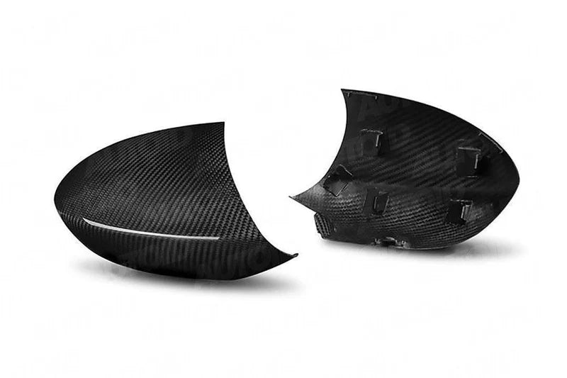 BMW 1M E82 &amp; M3 E90 E92 PRE-PREG CARBON FIBRE WING MIRROR COVERS BY TRE (2007-2013)